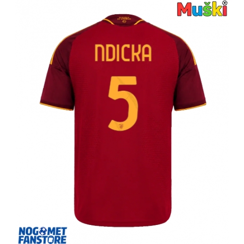 AS Roma Evan Ndicka #5 Domaci Dres 2026-27 Kratak Rukav
